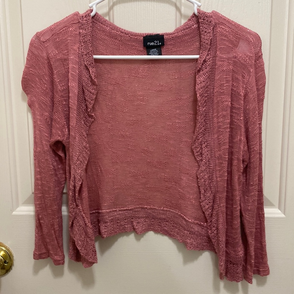 Rue21 lightweight open front cardigan